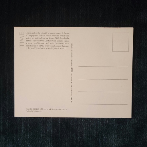 Diana, Princess of Wales Commemorative Postcard by Time Magazine - Picture 2 of 3